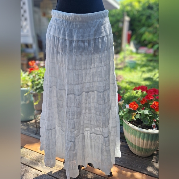 NWT MAX STUDIO TEXTURED MIDI SKIRT - Picture 3 of 6